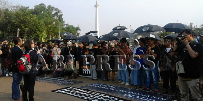 Semangat Sumpah Pemuda Warnai Aksi Kamisan ke-417 di Depan 