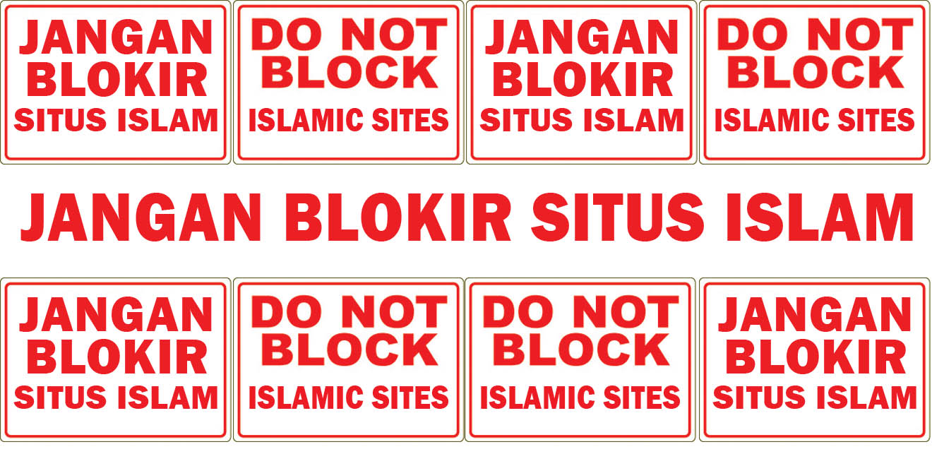 Jangan Blokir Situs Islam