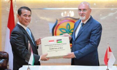 Indonesia Serahkan 10.000 Ton Beras untuk Palestina, Siap Bangun Kerja Sama Pertanian