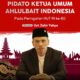 PIDATO KETUA UMUM AHLULBAIT INDONESIA DALAM RANGKA PERINGATAN HUT KE-80 RI