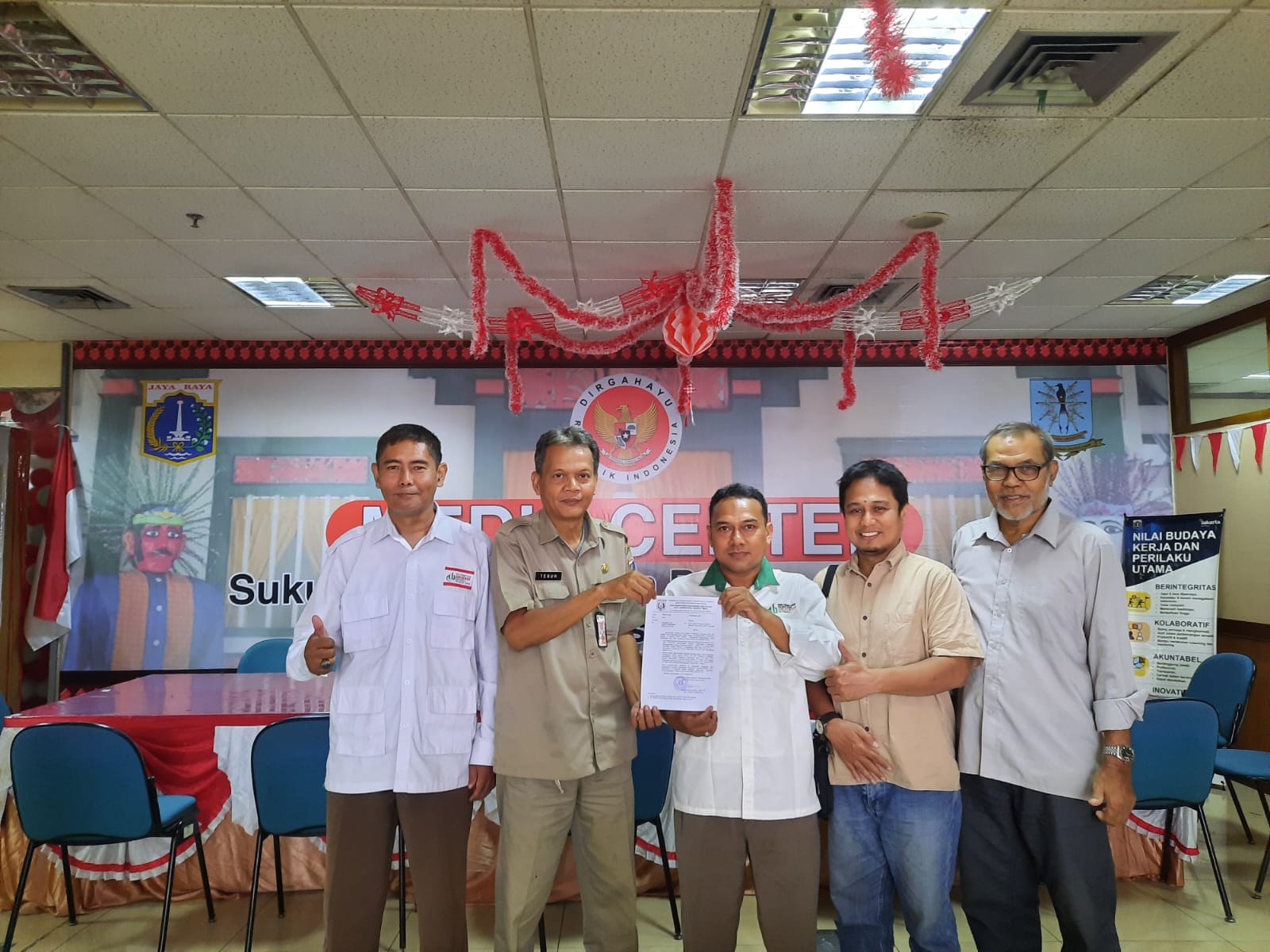 DPD ABI Jakarta Timur Resmi Terima Surat Keterangan Lapor (SKL) dari Kesbangpol