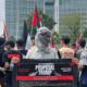 Ratusan Massa KOSPY Padati Kantor PBB Jakarta dalam Aksi Bela Palestina